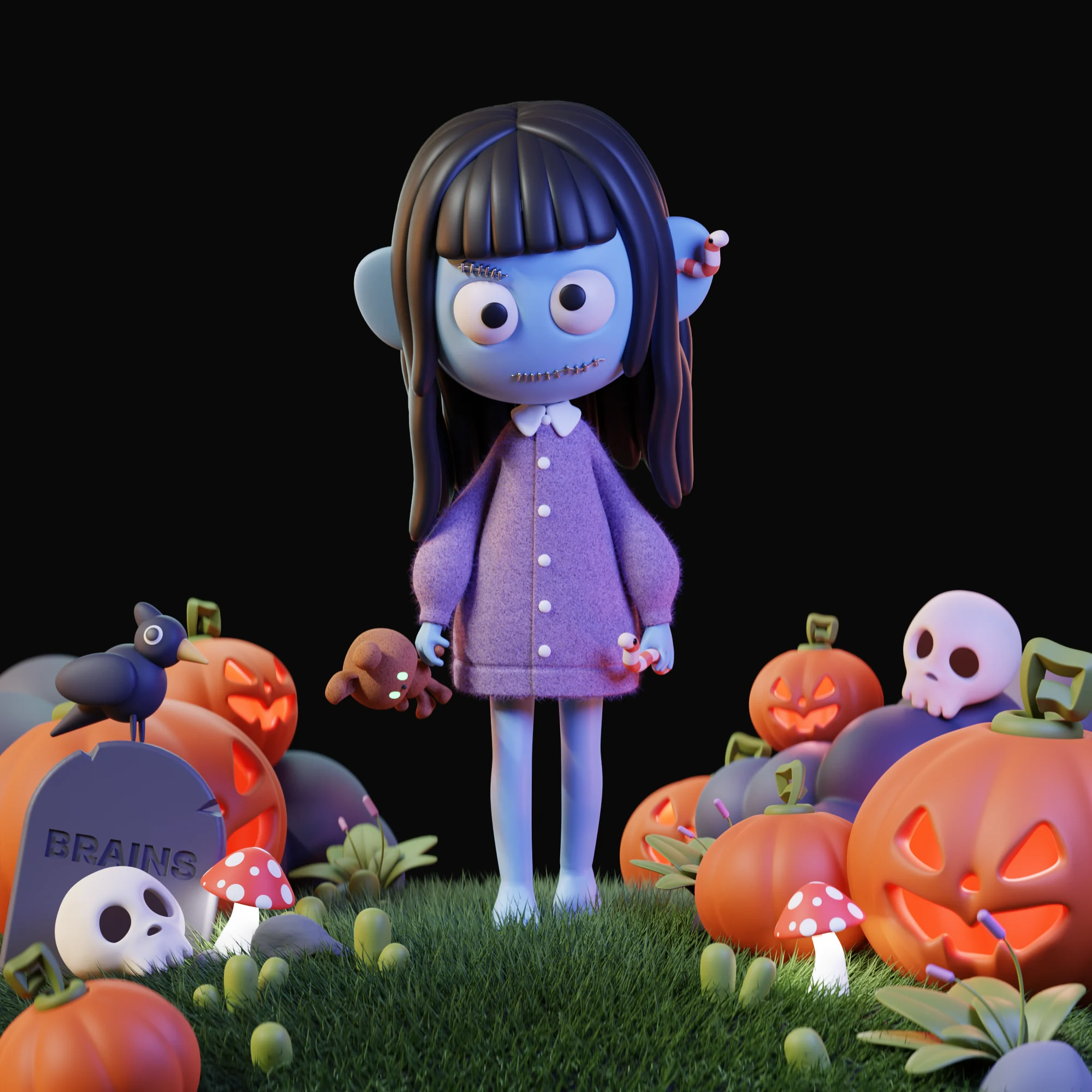 Halloween - 3D Illustration