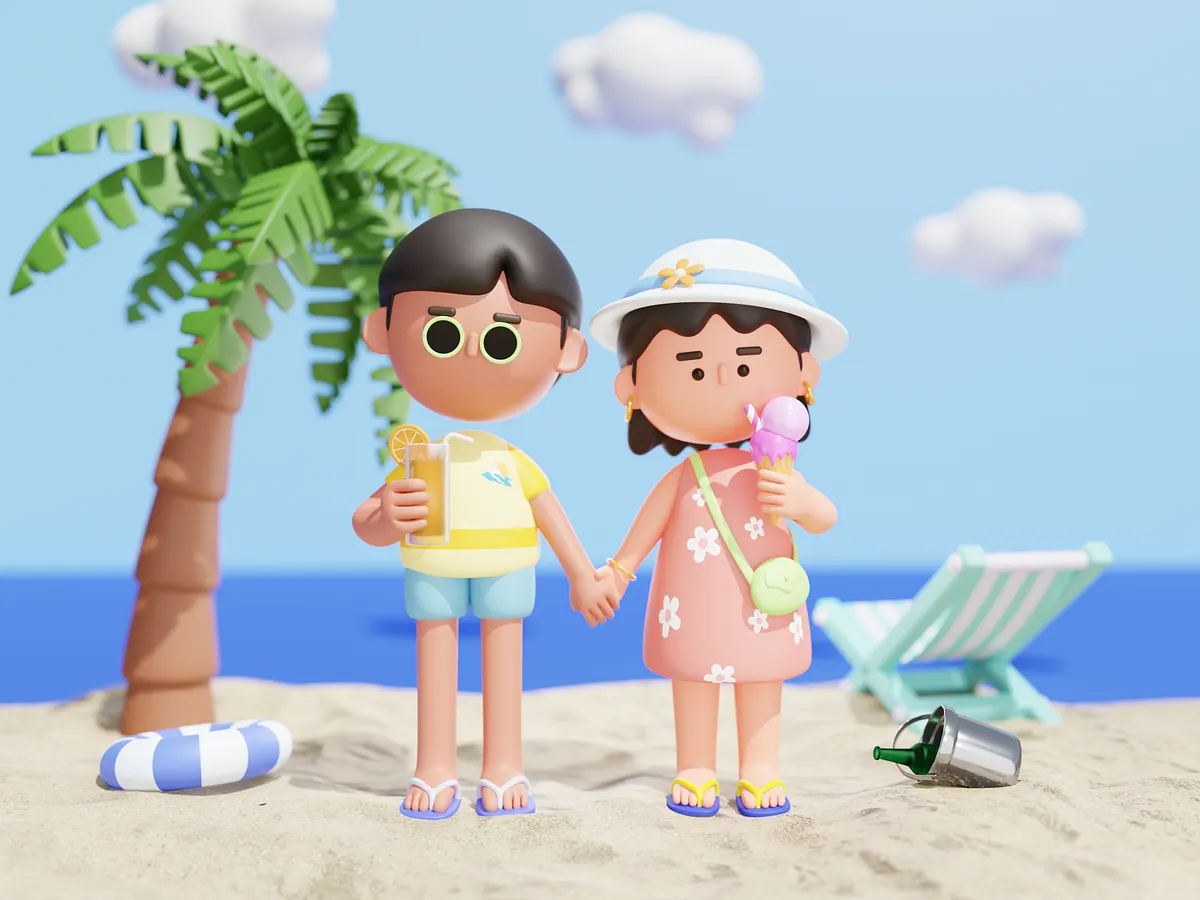 Holiday - 3DIllustration