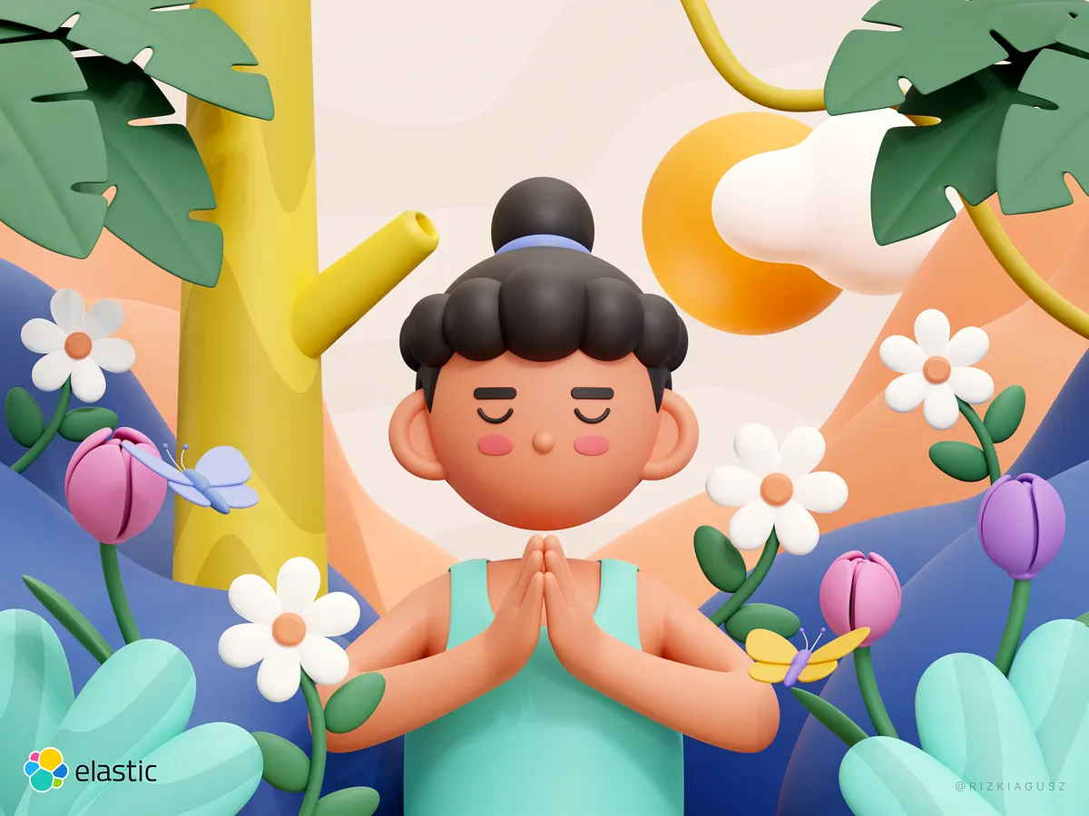 World Mental Health - 3D Illustration