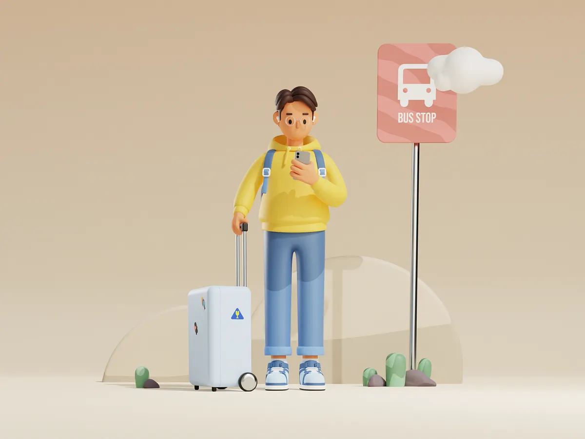 Where to Go - 3D Illustration