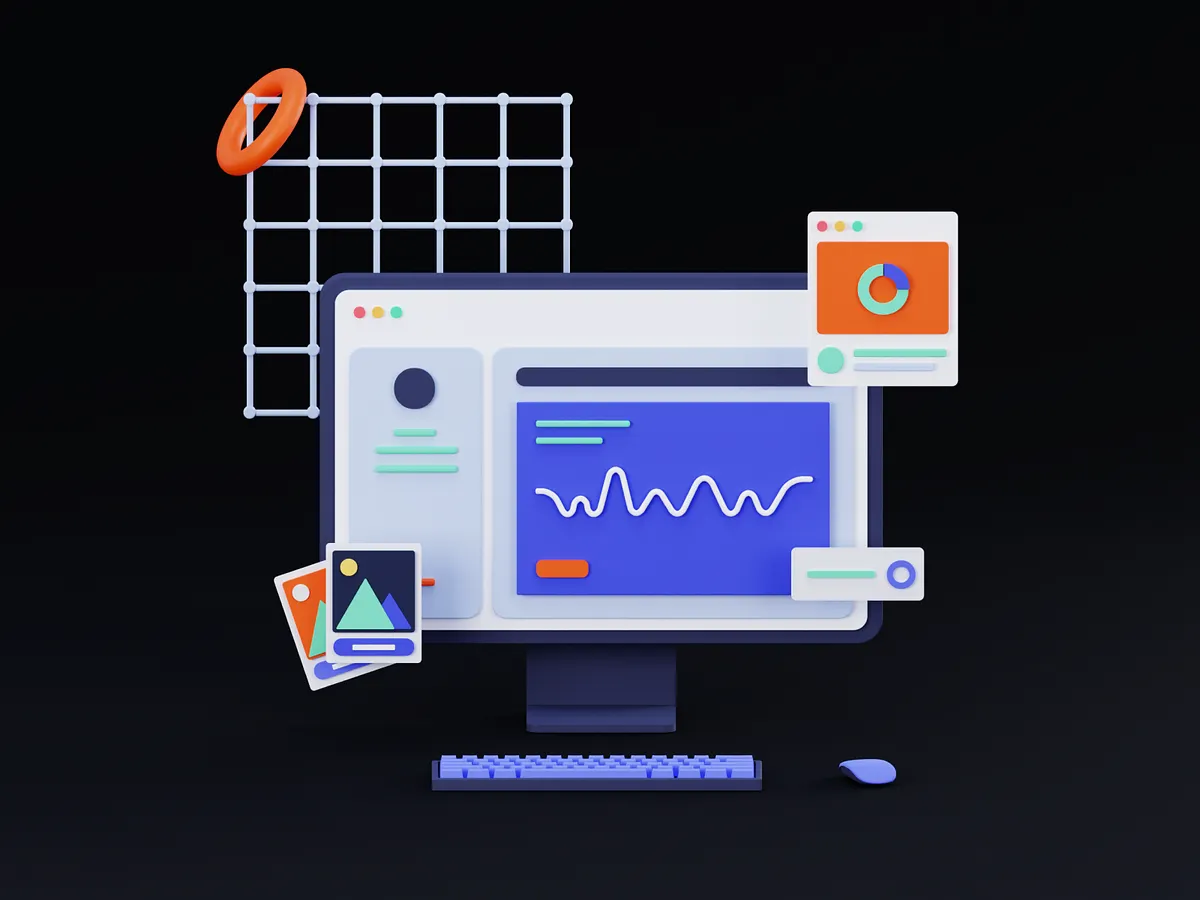Computer - 3D Illustration