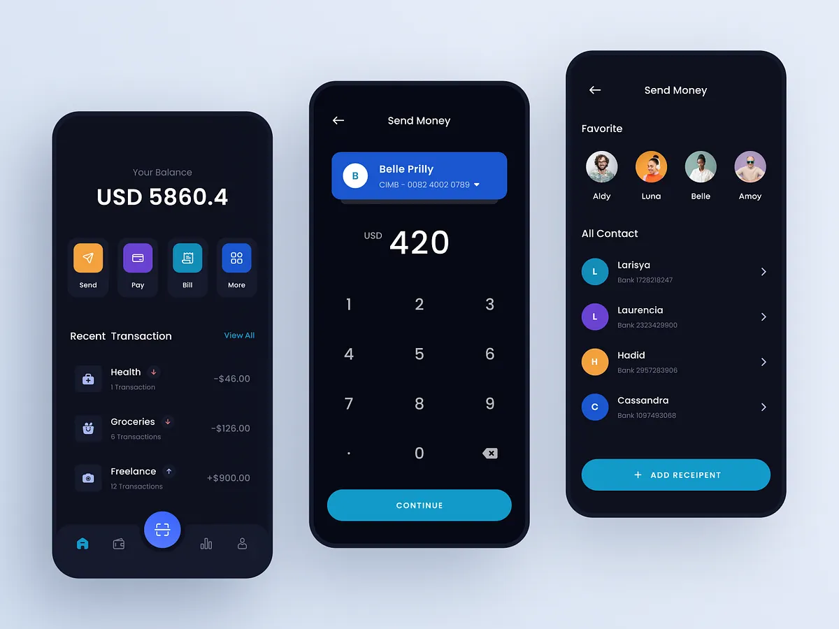 E-Wallet - Mobile App