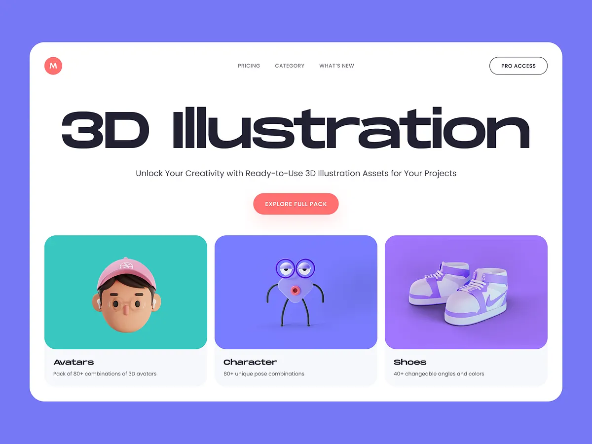 3D Assets - Hero Website