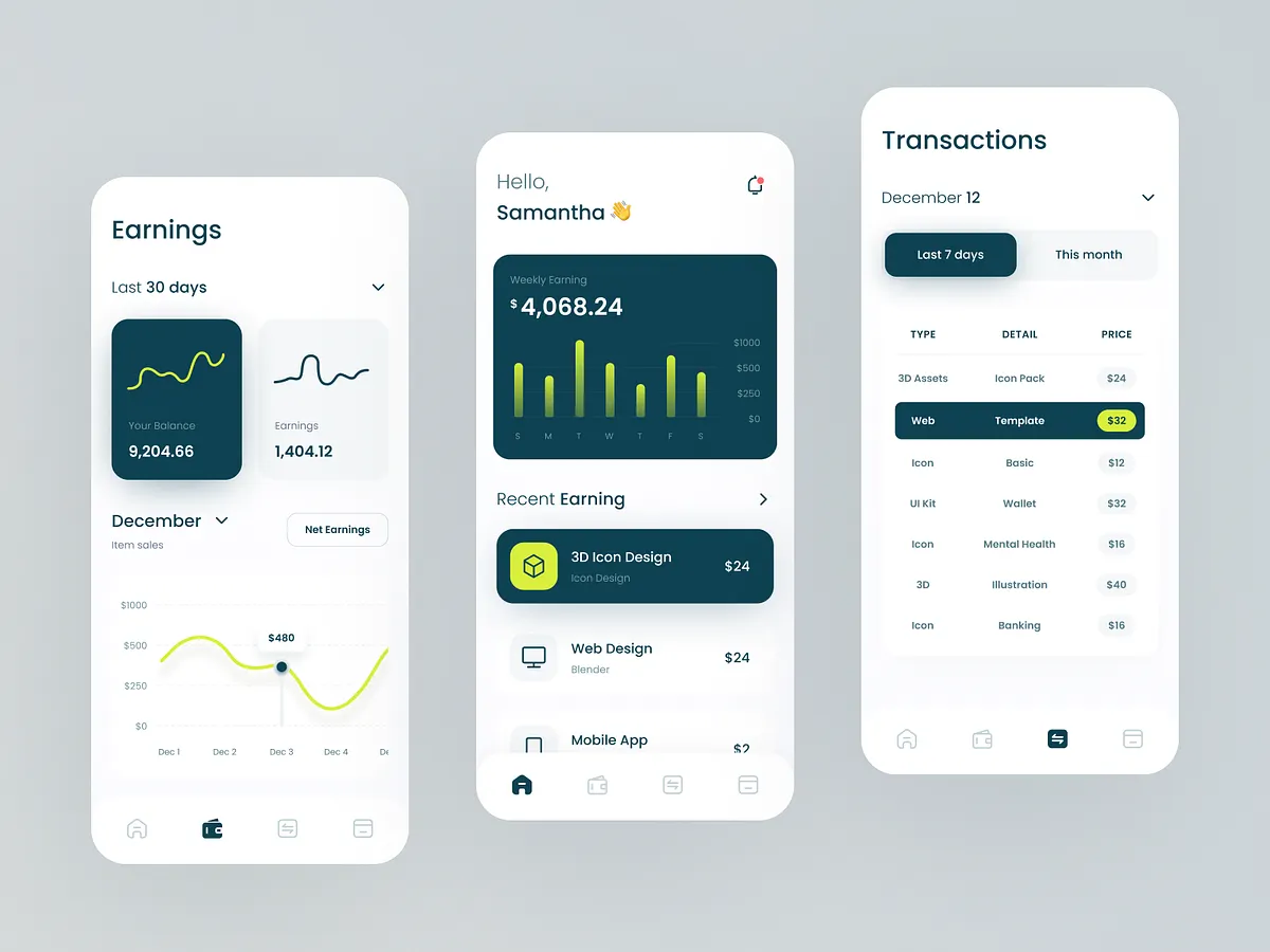 Income Management - Mobile App